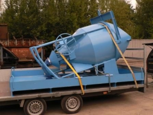 Betonkubel opvangbak voor cementmelk