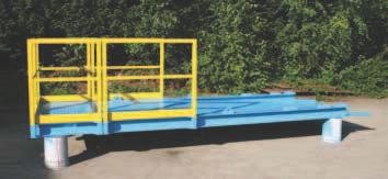Schoren met inhaalplatform of laadplatform