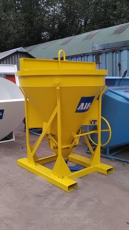 Betonkubel staand cilindrisch onderlossing